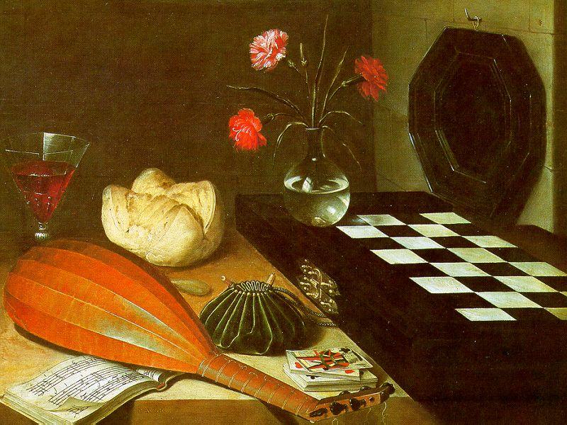  Lubin Baugin Still Life with Chessboard oil painting picture